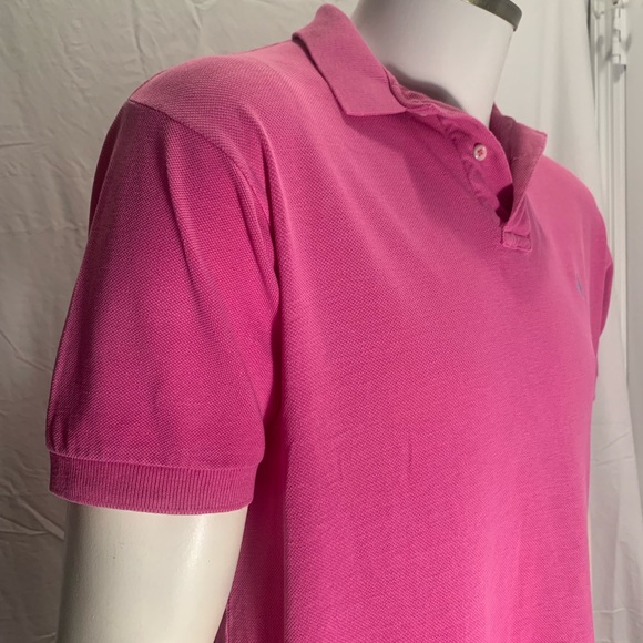 Polo By Ralph LaurenShirt Men's Slim Fit Short Sleeve Fuchsia Color Sz.Large - Picture 9 of 11